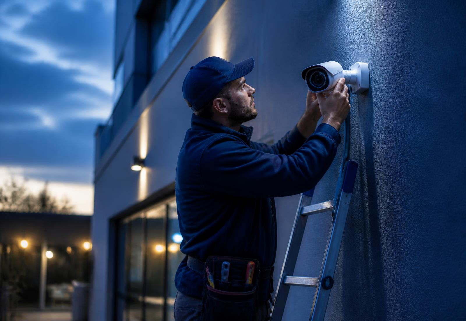 Professional CCTV camera installation